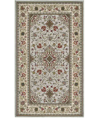 Tappeto orientale classico TABRIZ GRIGIO in ciniglia multiuso lavabile antiscivolo cm.200x280