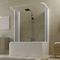 Box a 3 lati sopravasca in PVC a soffietto 70x150x70 cm H 150 mod. Tagete con apertura centrale