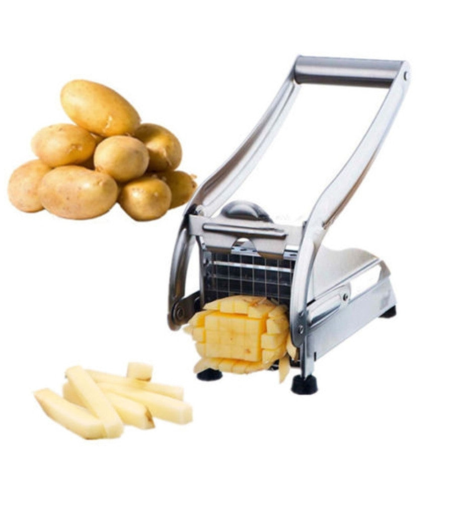 Taglia Affetta Patate Pelapatate Patatine Fritte Potato Verdure Carote Acciaio         