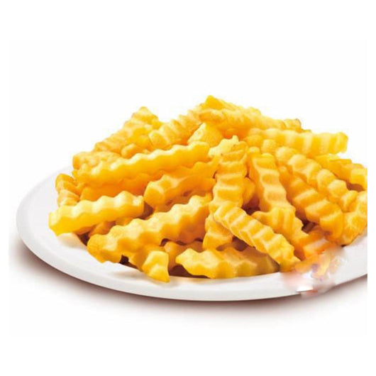 Trade Shop - Taglia Affetta Piega Modella Patate Patine Fritte Ondulate Effetto Chips -