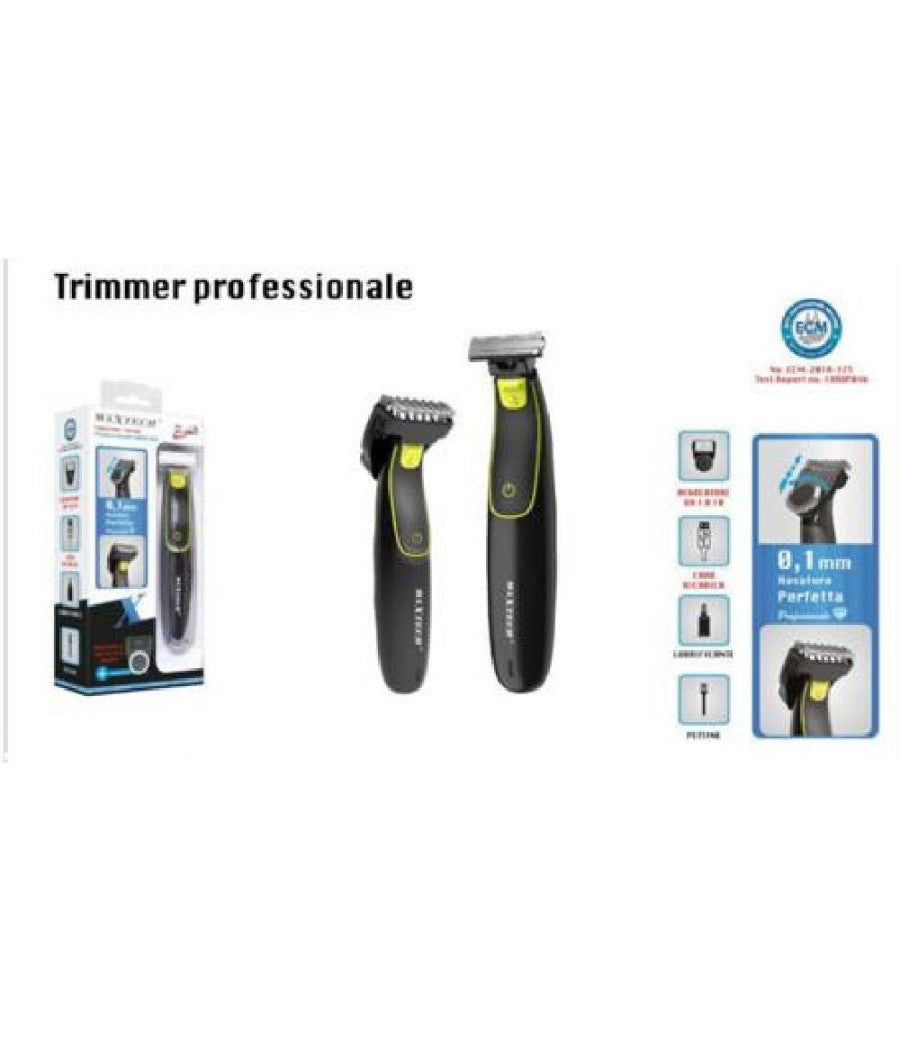 Taglia Barba Portatile Regolatore Ricarica Usb Rasoio Elettrico Maxtech Rif-na017         