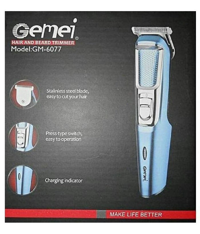 Taglia Capelli Barba A Batteria Professionale Elettrico Ricaricabile Gm-6077         