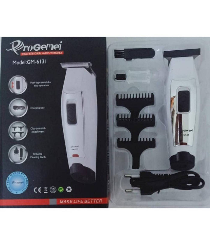 Taglia Capelli Barba Professionale A Batteria Ricaricabile Gm-6131 Alta Qualità          