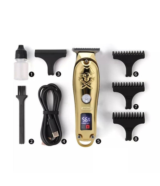 Taglia Capelli Professionale Rasoio Elettrico Regola Barba 3 Pettini Usb Q-tf53         