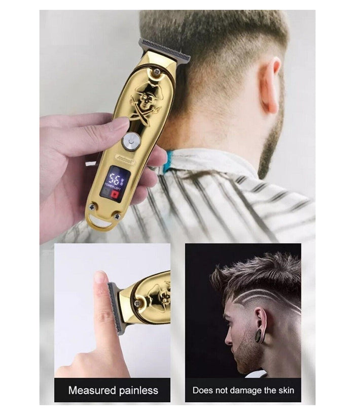 Taglia Capelli Professionale Rasoio Elettrico Regola Barba 3 Pettini Usb Q-tf53         