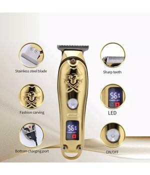 Taglia Capelli Professionale Rasoio Elettrico Regola Barba 3 Pettini Usb Q-tf53         