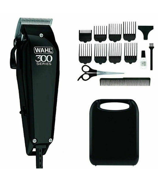 Trade Shop - Taglia Capelli Professionale Regola Barba 8 Guide Pettini Kit Completo Rasoio -