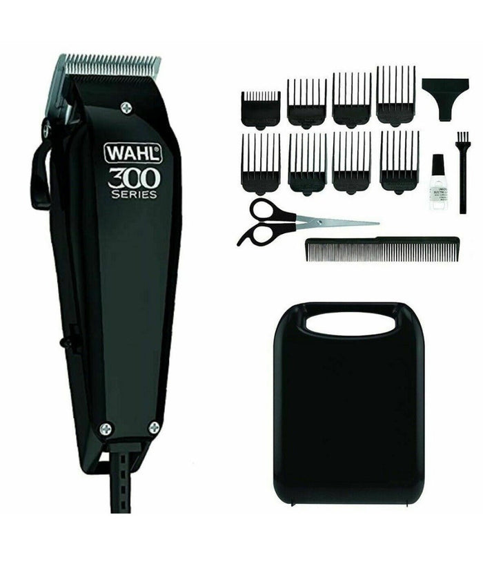 Trade Shop - Taglia Capelli Professionale Regola Barba 8 Guide Pettini Kit Completo Rasoio -