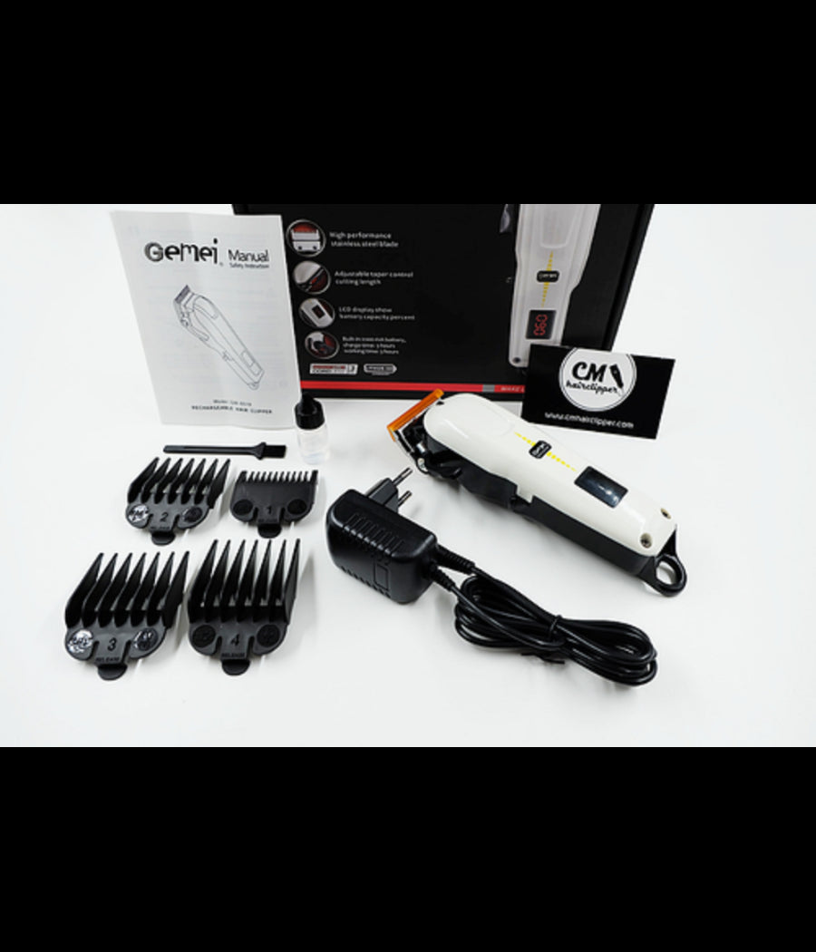 Taglia Capelli Professionale Senza Fili Lunga Durata A Batteria Pettini Gm-6018         