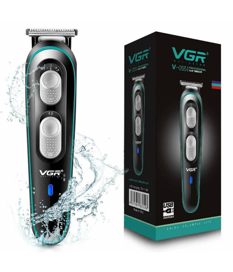 Taglia Capelli Professionale Trimmer Regola Barba Elettrico Ricaricabile V-055         