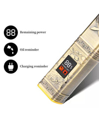 Taglia Capelli Rasoio Elettrico Regola Barba 3 Pettini Ricaricabile Usb Q-tf51         