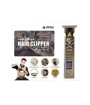 Taglia Capelli Rasoio Elettrico Regola Barba 3 Pettini Ricaricabile Usb Q-tf51         