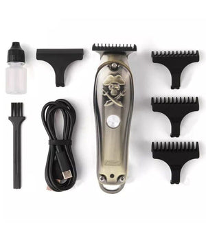 Taglia Capelli Ricaricabile Rasoio Elettrico Regola Barba 3 Pettini Usb Q-tf52         