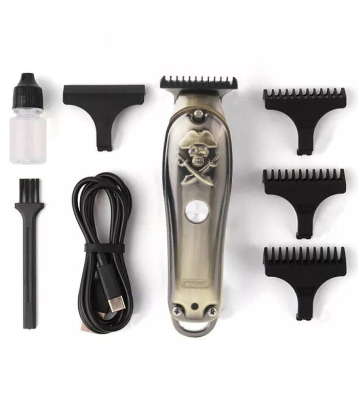 Taglia Capelli Ricaricabile Rasoio Elettrico Regola Barba 3 Pettini Usb Q-tf52         