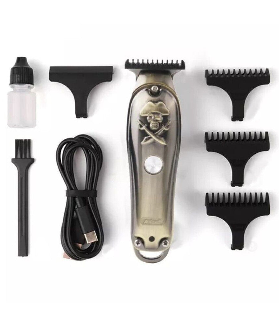 Taglia Capelli Ricaricabile Rasoio Elettrico Regola Barba 3 Pettini Usb Q-tf52         