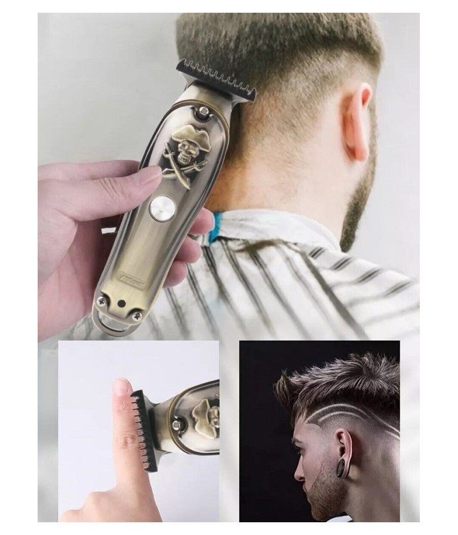 Taglia Capelli Ricaricabile Rasoio Elettrico Regola Barba 3 Pettini Usb Q-tf52         