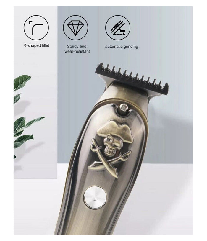 Taglia Capelli Ricaricabile Rasoio Elettrico Regola Barba 3 Pettini Usb Q-tf52         