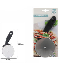 Taglia Pizza Rotella Lama Liscia In Acciaio Manico Antiscivolo 19.5x10cm 74168         