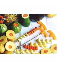 Taglia Sbuccia Patate A Ricciolo Manuale Asta Spirale Acciaio Svuota Ortaggi         