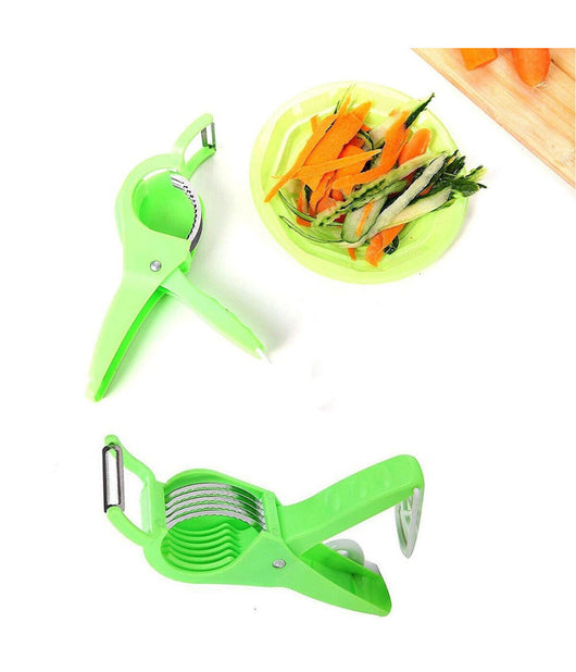 Trade Shop - Taglia Verdure Multiplo Pelino Pela Patate Multi Cutter Peeler Accessori Cucina -