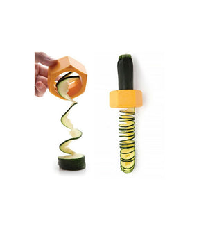 Taglia Zucchine E Ortaggi A Spirale A Forma Di Dado Tempera Verdure         