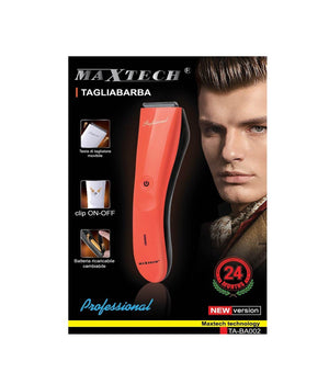 Tagliabarba Elettrico Rasoio Barba Da Uomo Professionale Ricaricabile Maxtech Ta-ba002         