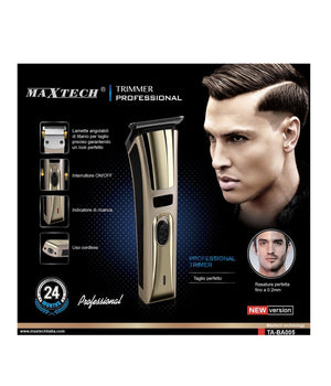 Tagliabarba Rasoio Fino A 0,2mm Trimmer Professionale Maxtech Uomo New Version Ta-ba005         