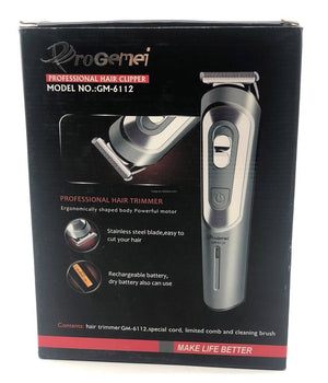 Tagliacapelli A Batteria Gm-6112 Rasoio Ricaricabile Professionale Trimmer Barba         