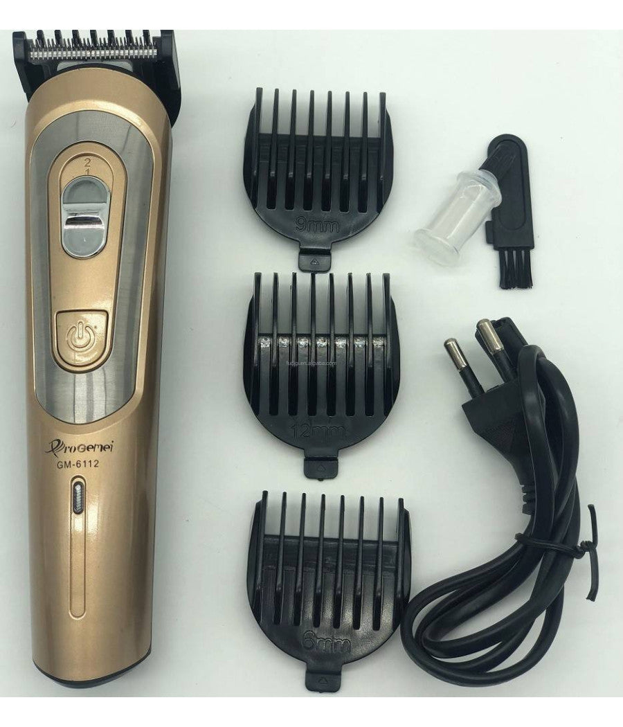 Tagliacapelli A Batteria Gm-6112 Rasoio Ricaricabile Professionale Trimmer Barba         