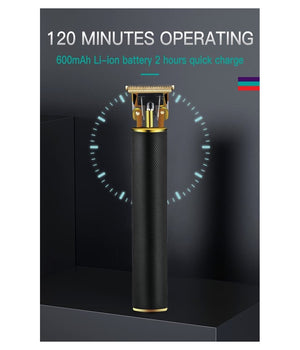 Tagliacapelli Barba A Batteria Ricaricabile Elettrica Con Lama A T Uomo Vgr V-179         