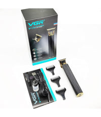 Tagliacapelli Barba A Batteria Ricaricabile Elettrica Con Lama A T Uomo Vgr V-179         