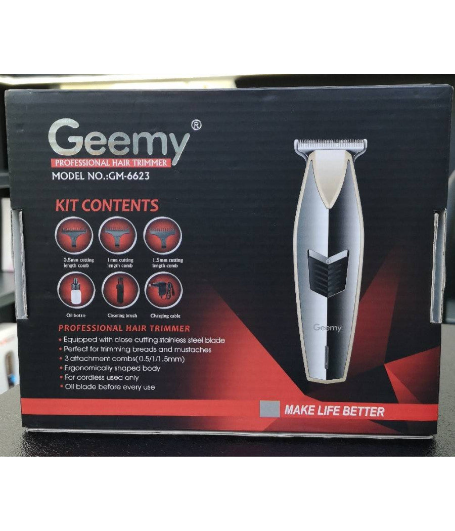 Tagliacapelli Barba Elettrico Ricaricabile Professionale Trimmer Batteria Gm6623         