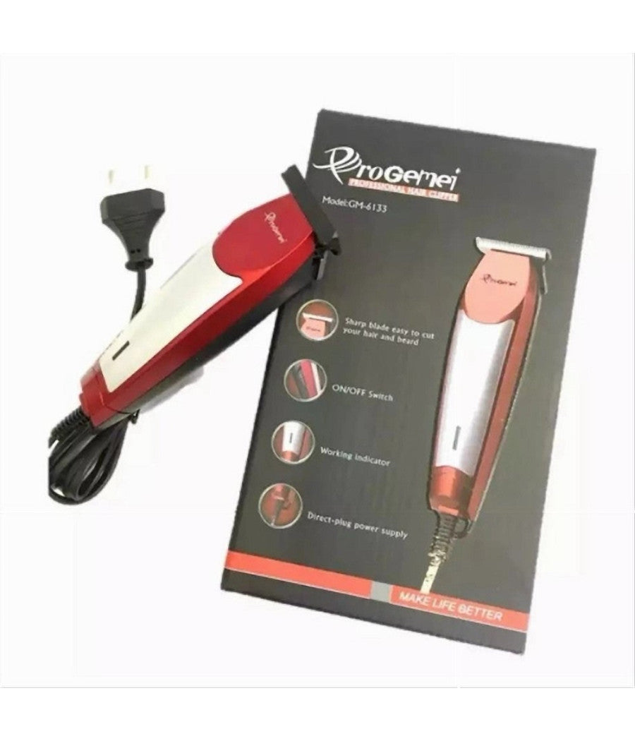 Tagliacapelli Barba Professionale Elettrico Gm-6133 Con Filo Indicatore Funzionamento         