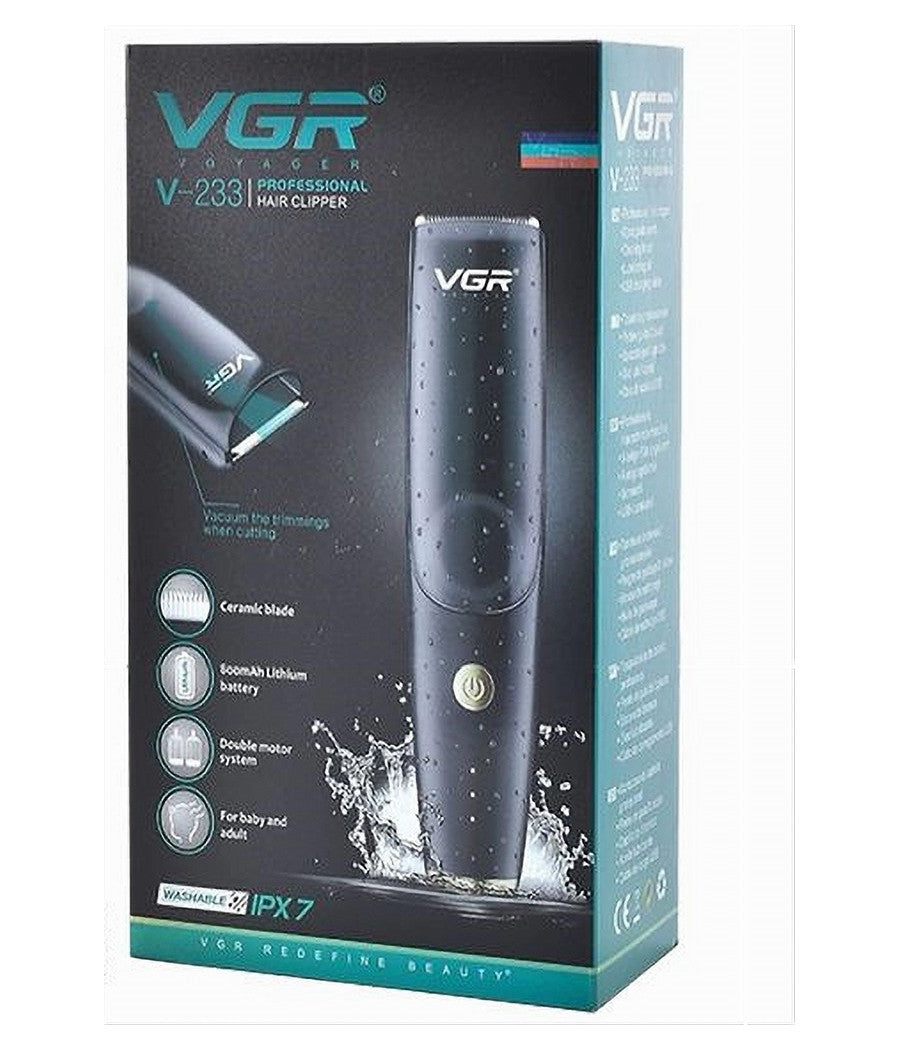 Tagliacapelli Barba Ricaricabile Usb Impermeabile Senza Fili Professionale V-233         