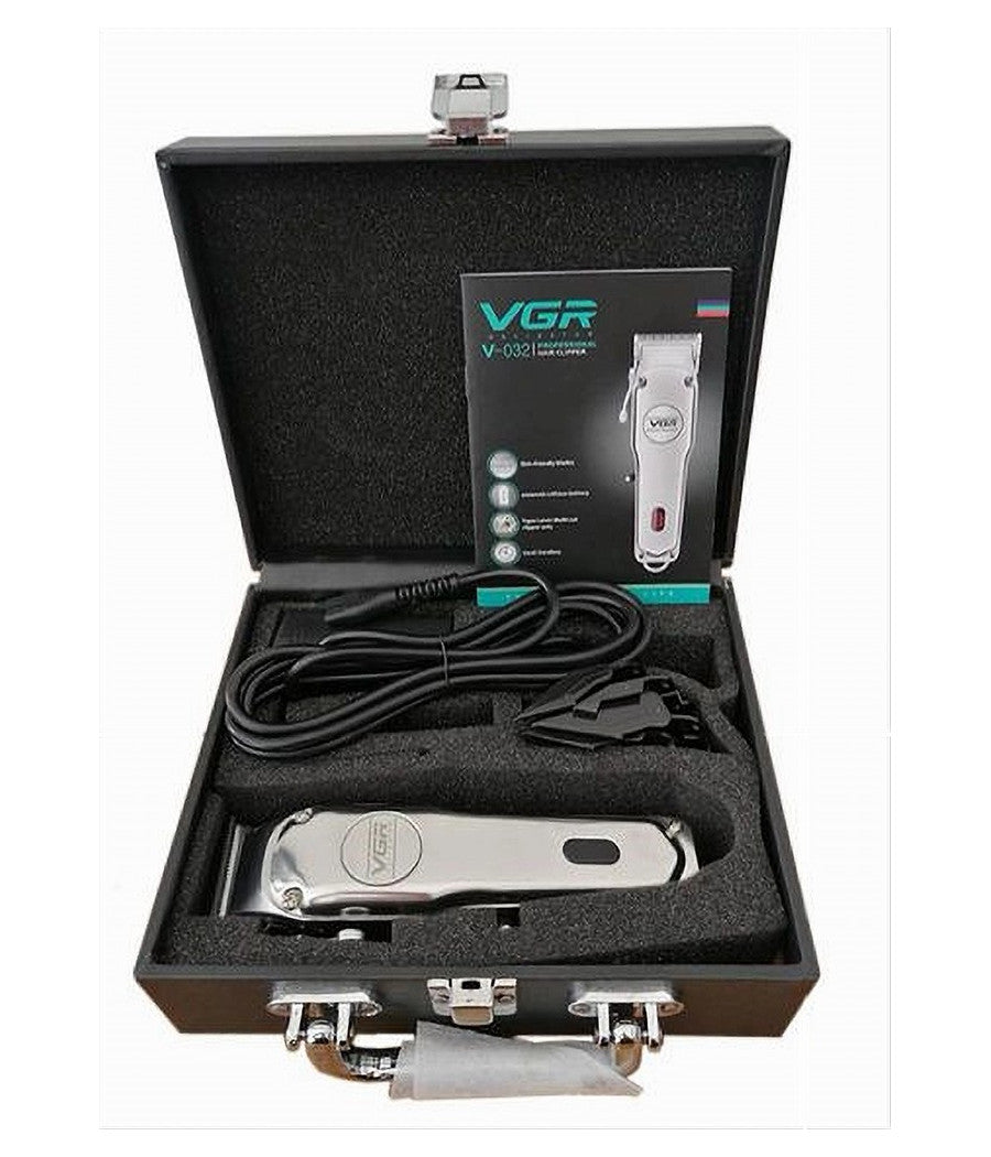 Tagliacapelli Barba Senza Fili Professionale Ricarica Usb Rasoio Valigetta V-032         