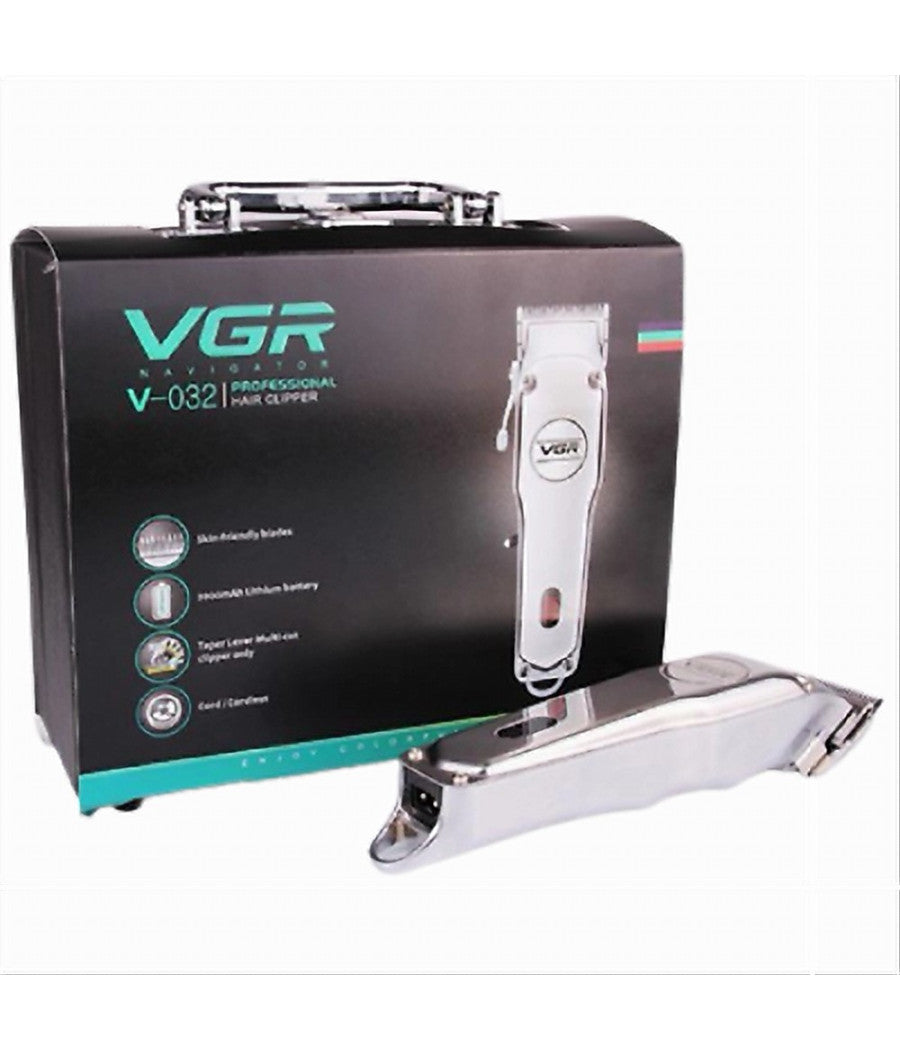 Tagliacapelli Barba Senza Fili Professionale Ricarica Usb Rasoio Valigetta V-032         