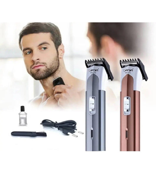 Tagliacapelli Barba Trimmer Elettrico Ricaricabile Professionale Gm676 A Batteria         
