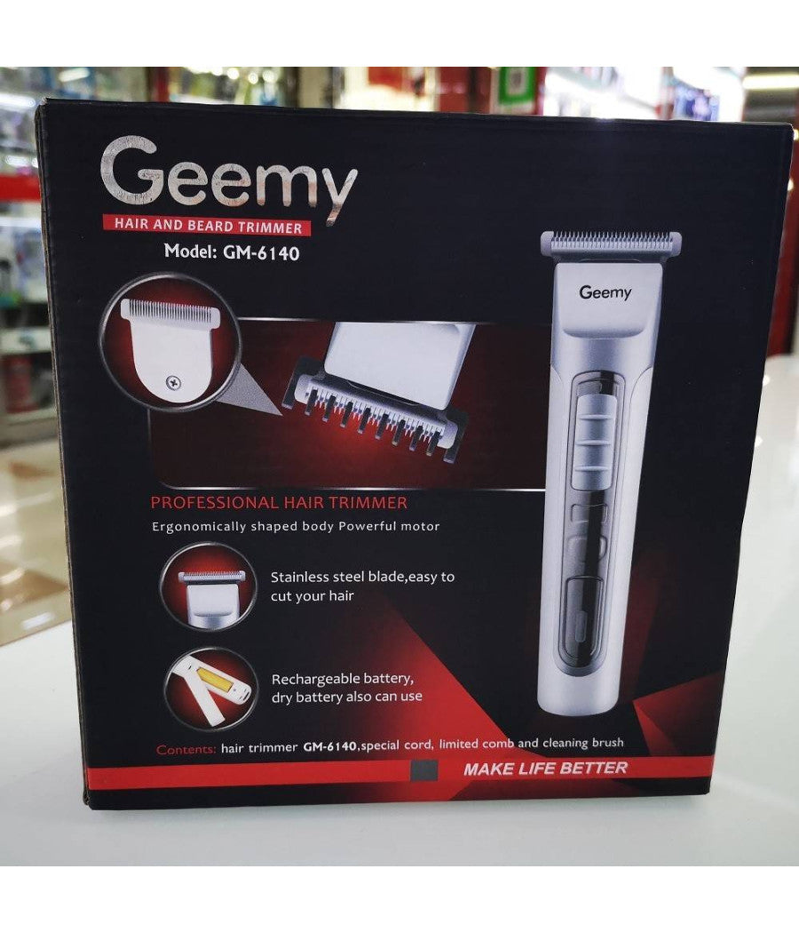 Tagliacapelli Barba Trimmer Ricaricabile Elettrico Professionale Batteria Gm6140         