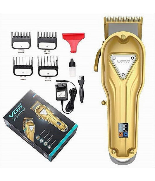 Tagliacapelli Con Display Led A Colori Professionale Ricaricabile Rasoio Vgr V-134         