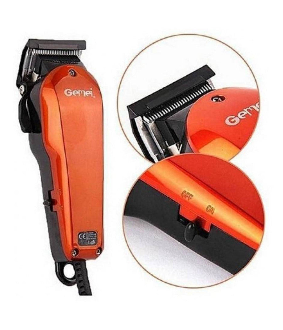 Tagliacapelli Con Filo Rasoio Elettrico Gm-1005 Regola Barba Baffi Basette         