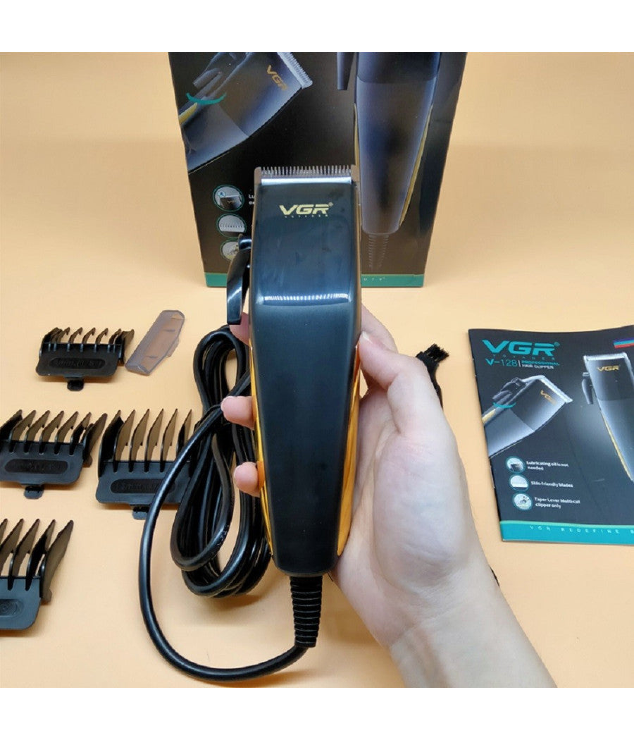 Tagliacapelli Con Filo Rasoio Elettrico Professionale Trimmer Pettini Vgr V-128         