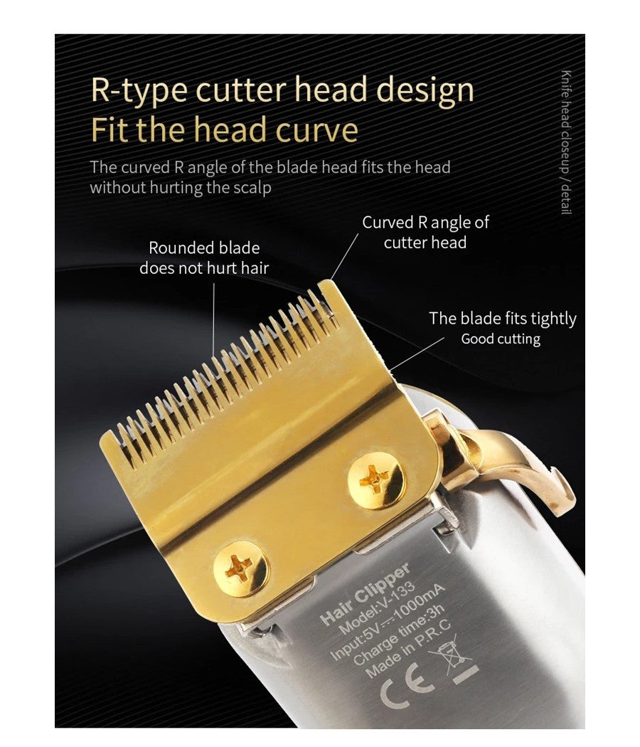 Tagliacapelli Elettrico Batteria Ricaricabile Professionale Con/senza Cavo V-133         