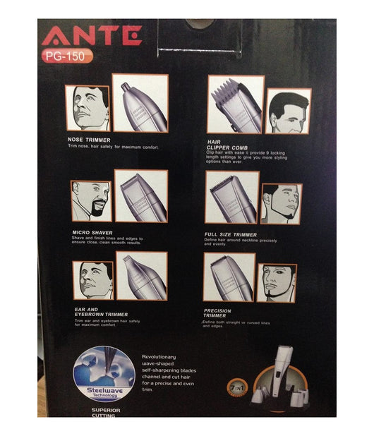 Tagliacapelli Elettrico Kit Rasoio 7 In1 Regola Barba Baffi Corpo Taglia Capelli         