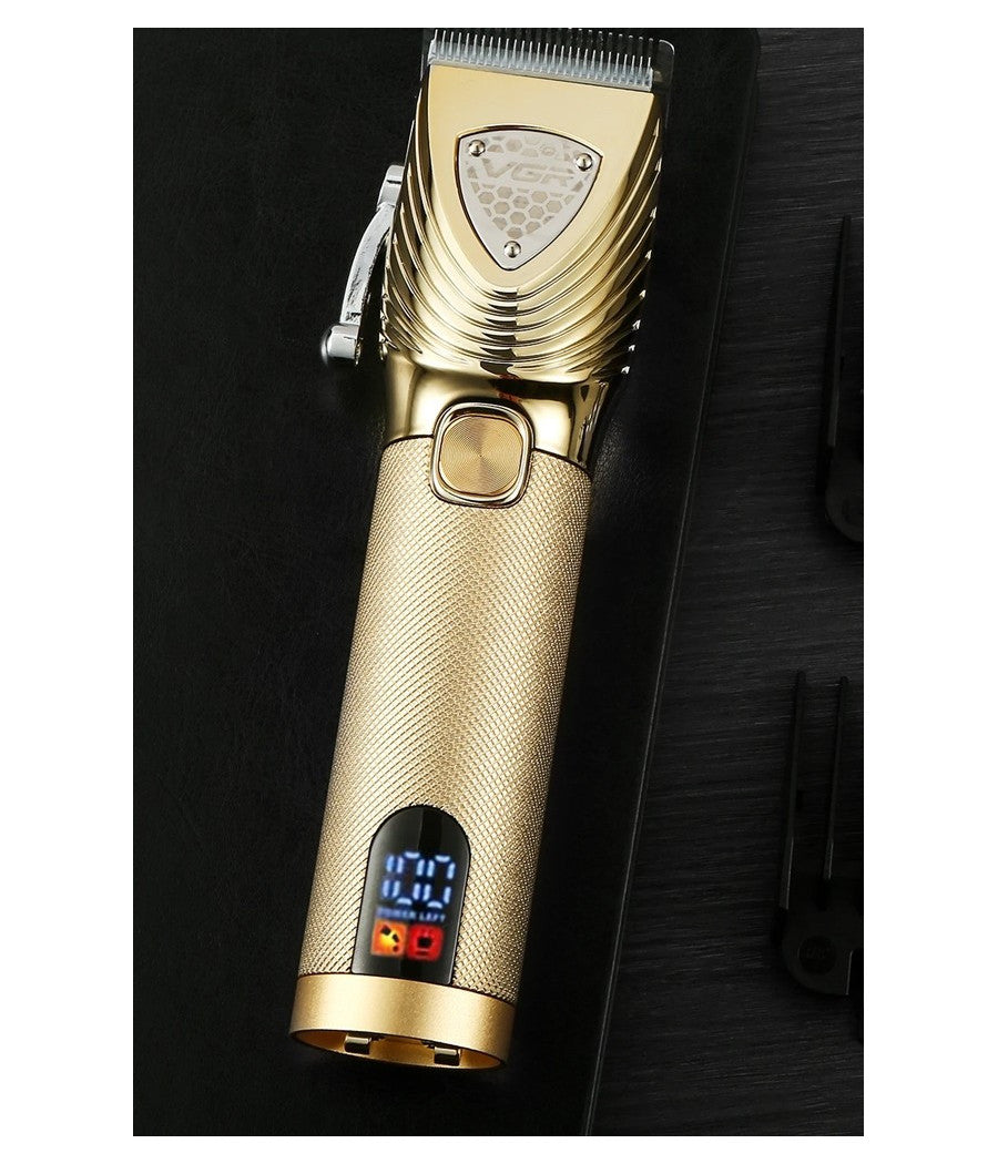 Tagliacapelli Elettrico Professionale Ricarica Usb Display Led Rasoio Vgr V-657         