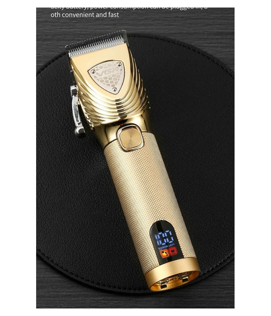 Tagliacapelli Elettrico Professionale Ricarica Usb Display Led Rasoio Vgr V-657         