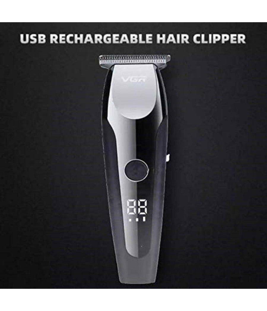Tagliacapelli Elettrico Professionale Trimmer Barba Ricaricabile Pettini V-059         