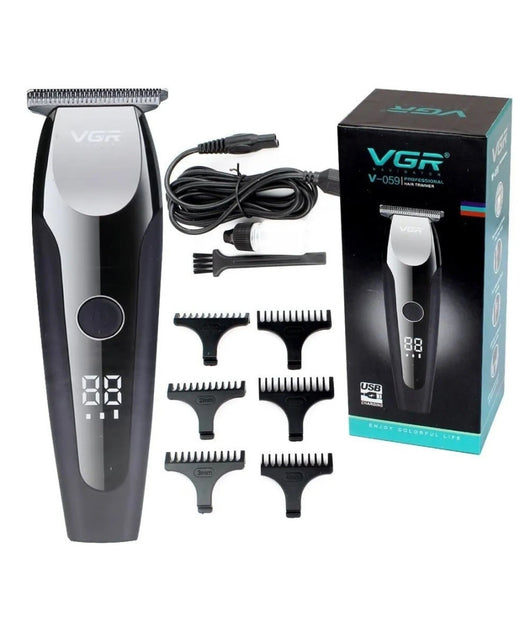 Tagliacapelli Elettrico Professionale Trimmer Barba Ricaricabile Pettini V-059         