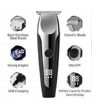 Tagliacapelli Elettrico Professionale Trimmer Barba Ricaricabile Pettini V-059         