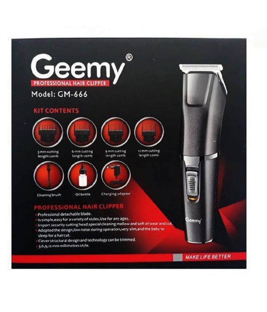 Tagliacapelli Elettrico Rasoio Professionale A Batteria Testina Rotante Gm666         