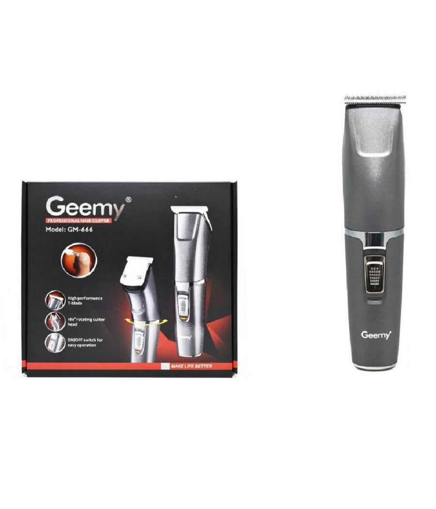 Tagliacapelli Elettrico Rasoio Professionale A Batteria Testina Rotante Gm666         
